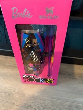 Stanley Quencher H2.0 Tumbler - Bright Pink with Multicolor Accents